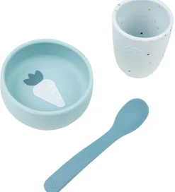 Done By Deer Spisesæt - Silikone - 3 dele - Blå