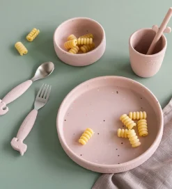 Done By Deer Spisesæt - Silikone - 3 dele - Confetti Powder