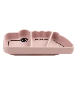 Done By Deer Tallerken - Silikone - 3 Rum - Stick & Stay - Croco