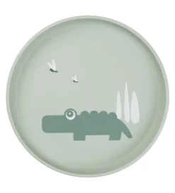 Done by Deer Tallerken - Termoplast - Croco - Green