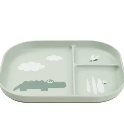 Done by Deer Tallerken - Termoplast - 3 Rum - Croco - Green