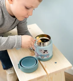 Done by Deer Termobeholder - 300 ml - Tiny Farm - Blå