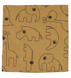 Done by Deer Vaskeklude - 5-pak - 30x30 cm - Deer Friends Mustar