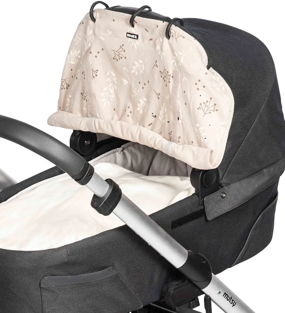 Dooky Solsejl - Universal - UV50+ - Romantic Leaves Beige