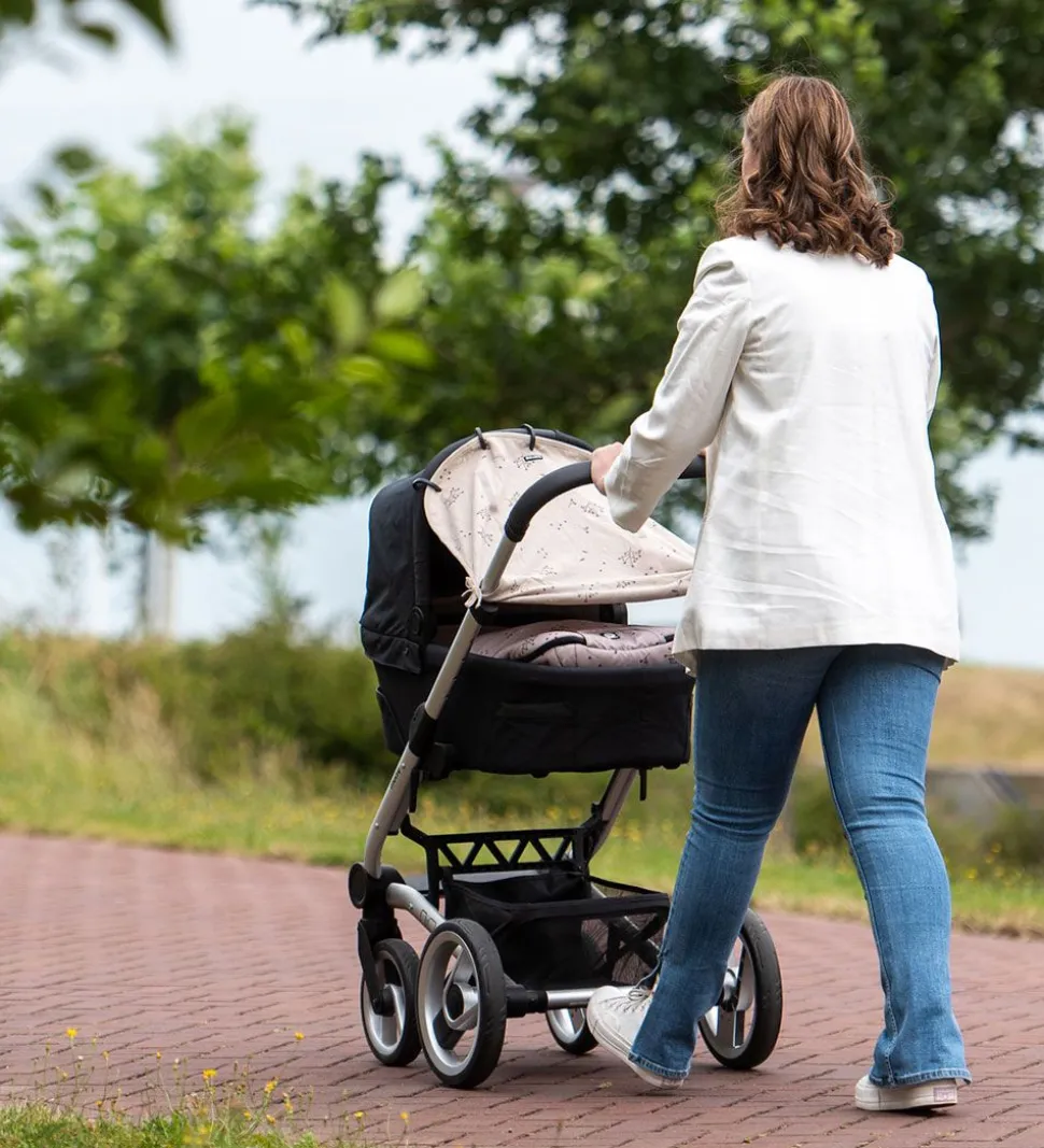 Dooky Solsejl - Universal - UV50+ - Romantic Leaves Beige