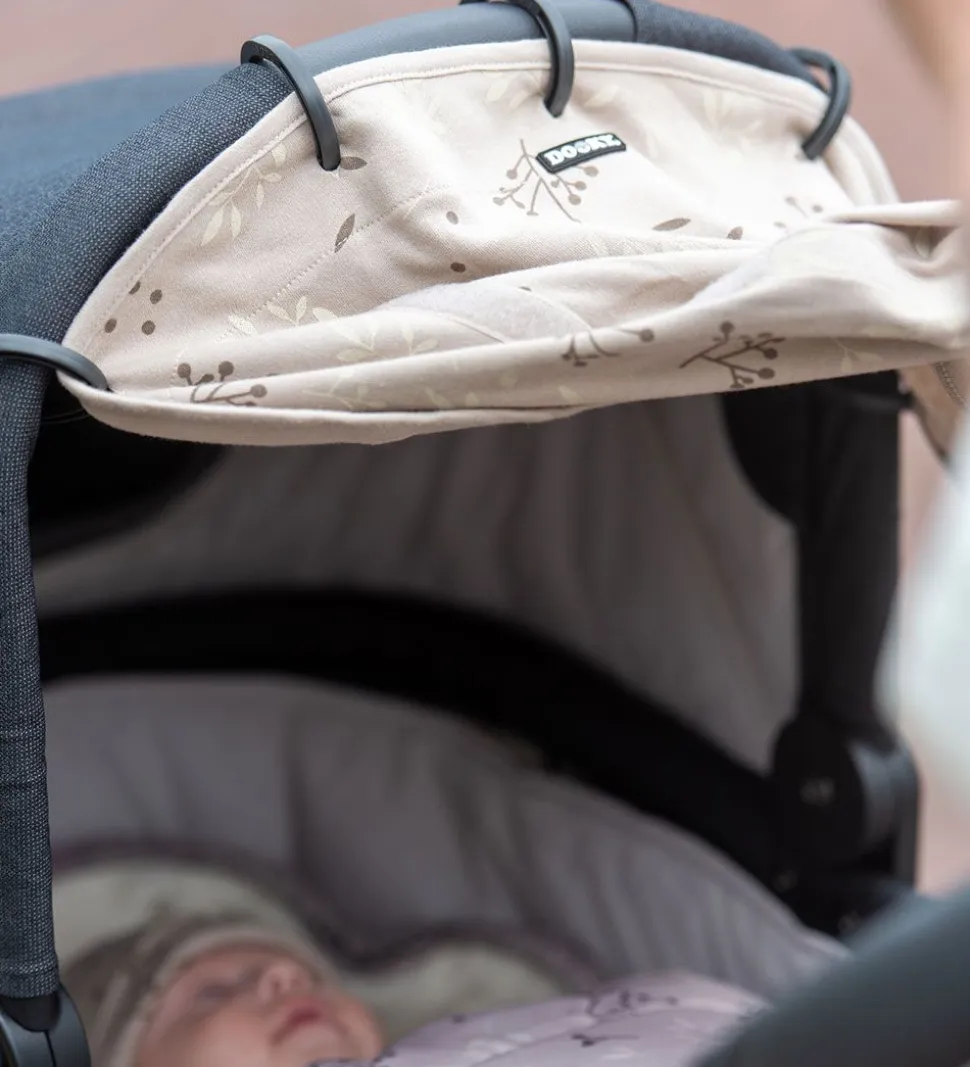 Dooky Solsejl - Universal - UV50+ - Romantic Leaves Beige