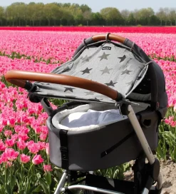 Dooky Solsejl - Universal - UV50+ - Grey Stars