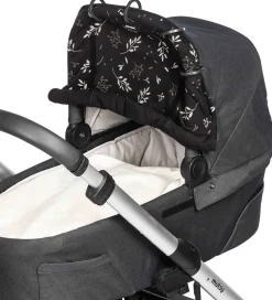 Dooky Solsejl - Universal - UV50+ - Romantic Leaves Black