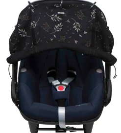 Dooky Solsejl - Universal - UV50+ - Romantic Leaves Black