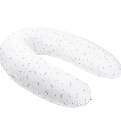 Doomoo Graviditets-/Ammepude - 180 cm - Hvid/Blomster Gul