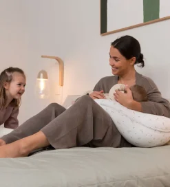 Doomoo Graviditets-/Ammepude - 180 cm - Hvid/Blomster Gul