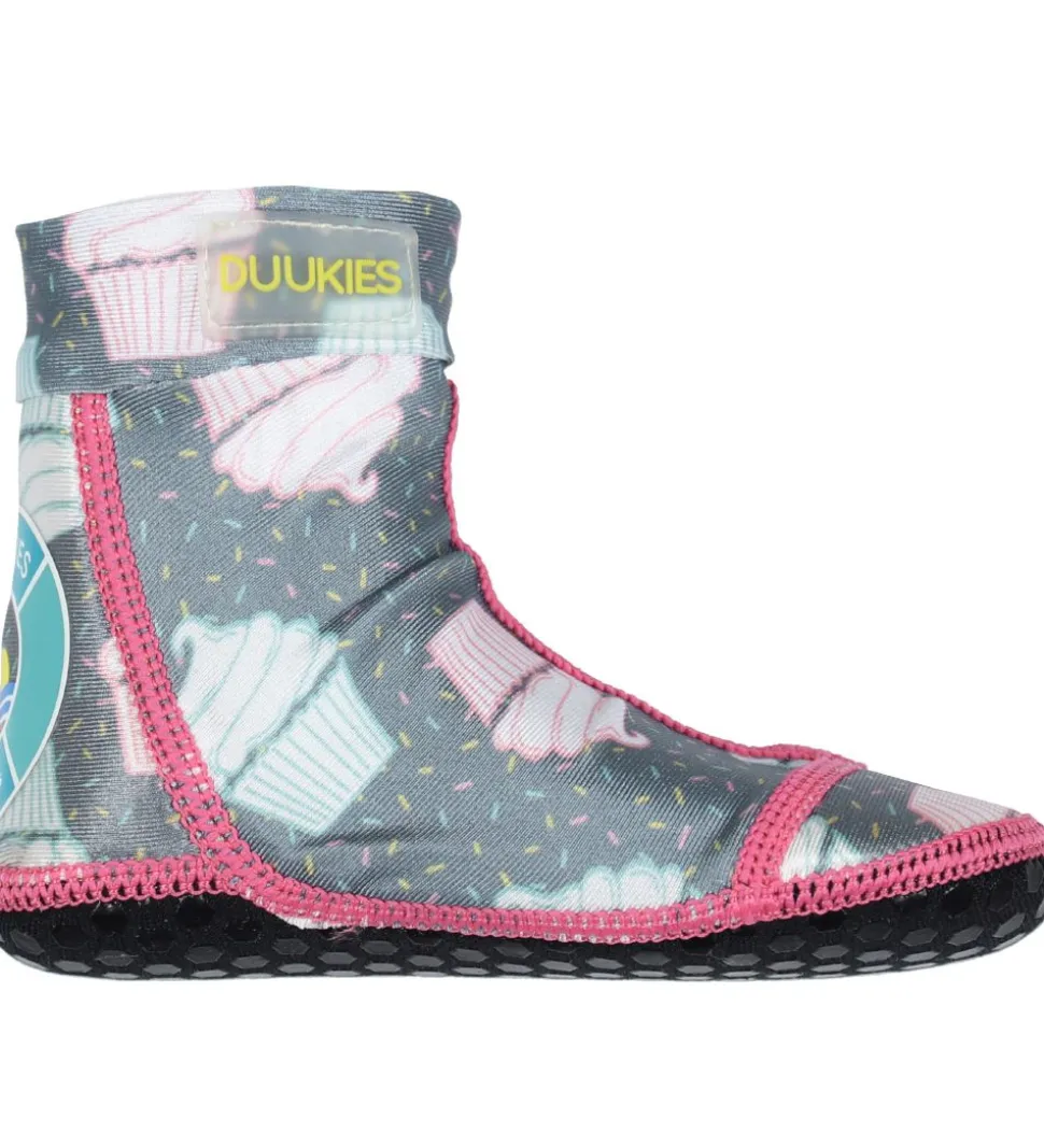 Duukies Badesokker - UV50+ - Cupcake - Grå/Rosa