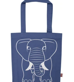 DYR-Cph Shopper - Dyrshopper - Dusty Blue m. Elefant