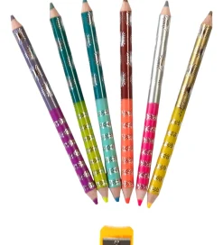 Eeboo Farveblyanter - Jumbo - Dobbeltsidet - 6-pak