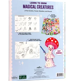Eeboo Malebog - Lær At Tegne - Magiske Skabninger