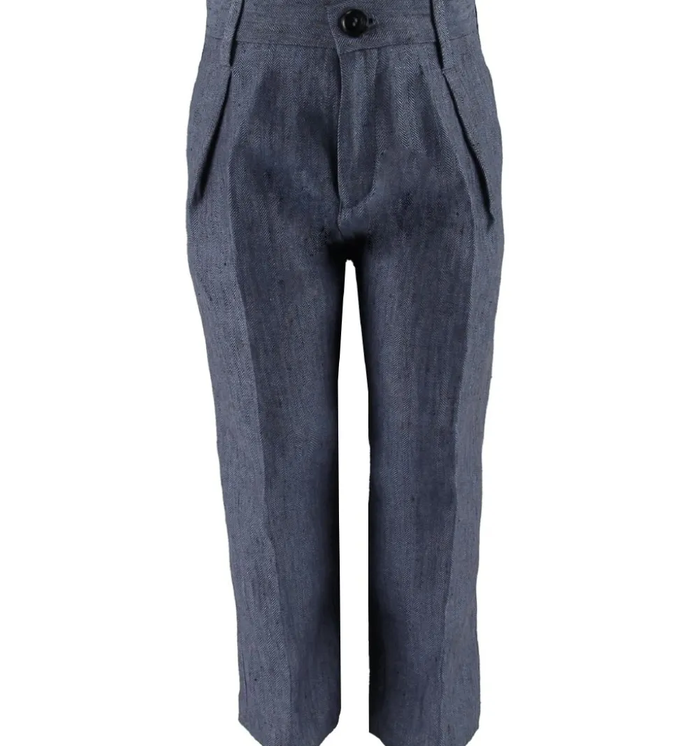 Emporio Armani Jakkesæt - Hør - Blåmeleret