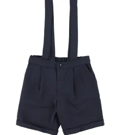 Emporio Armani Sæt - Skjorte/Shorts - Dark Navy/Hvid