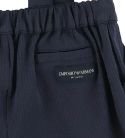 Emporio Armani Sæt - Skjorte/Shorts - Dark Navy/Hvid