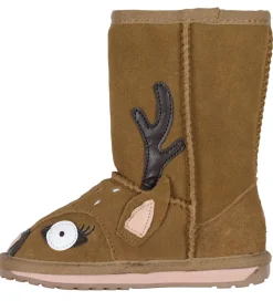 EMU Australia Bamsestøvler - Chestnut m. Hjort