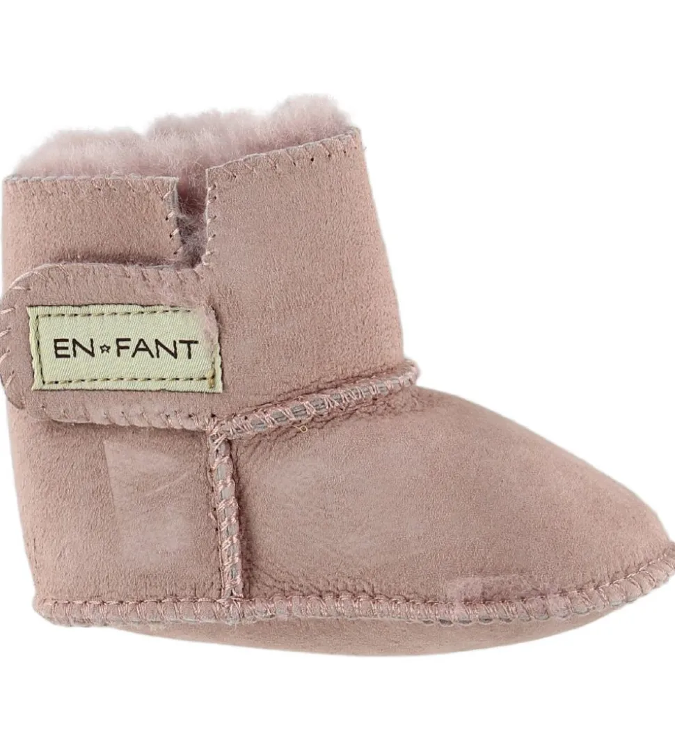 En Fant Lammeskindsfutter m. For - Rosa