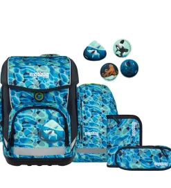 Ergobag Skoletaskesæt - Cubo - Ocean DiveBear