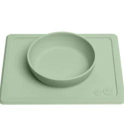 EzPz Happy Mini Bowl - Silikone - Støvet Grøn