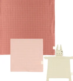 Fabelab Baby Gaveæske - Babysvøb/Stofble/Nusseklud - Dusty Rose