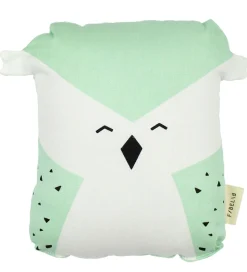 Fabelab Pude - 20x15 - Animal Friends - 20 cm - Turkis/Hvid m. U