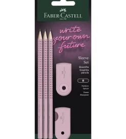 Faber-Castell Blyantsæt - Sleeve - 5 Dele - Rosa