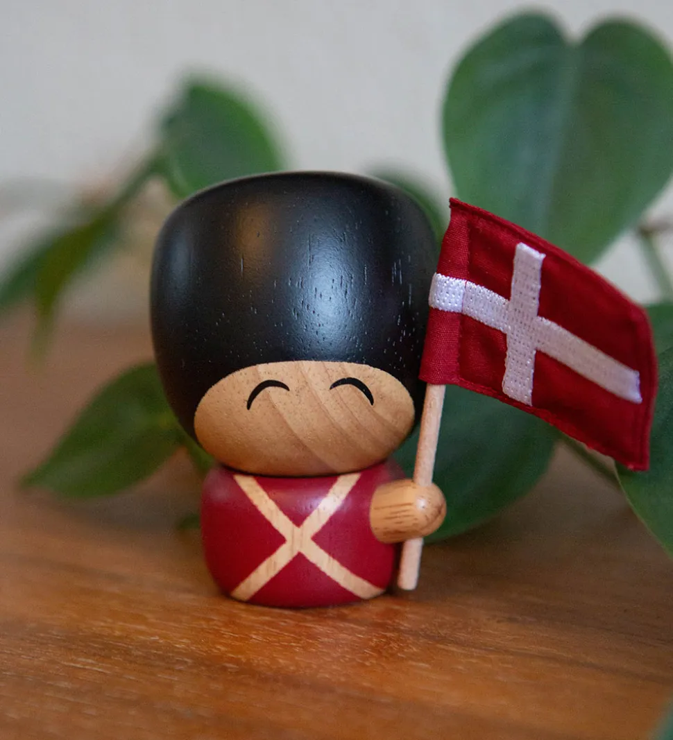 FableWood Garder - Frederik - 7,5 cm - Natur/Rød/Sort