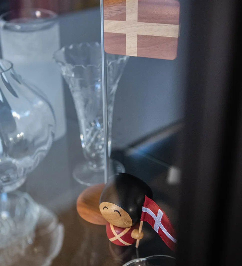 FableWood Garder - Frederik - 7,5 cm - Natur/Rød/Sort