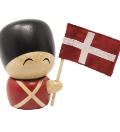 FableWood Garder - Henrik - 9 cm - Natur/Rød/Sort