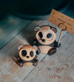 FableWood Panda - Pom Pom - 6 cm - Natur