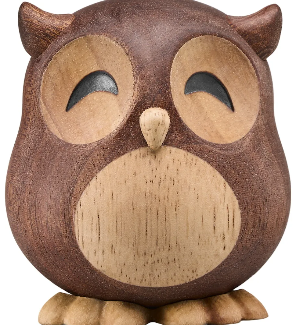 FableWood Stor Ugle - Villum - 8 cm - Natur