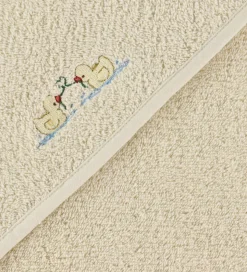 Fanga Fontana Babyhåndklæde - Figo - 75x75 cm - Antique White