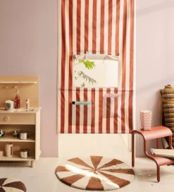 Ferm Living Gulvtæppe - 70 cm - Uld - Dark Brick/Off White