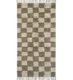 Ferm Living Gulvtæppe - Mara - 80x150 cm - Elm Green/Warm Sand