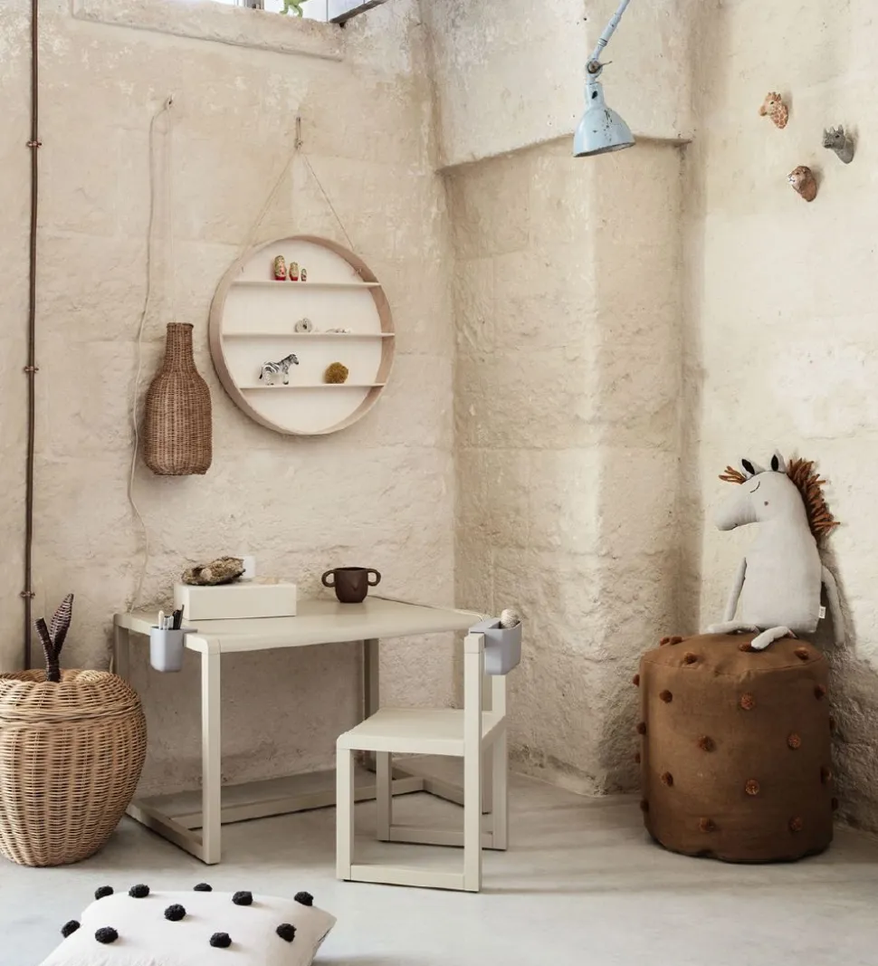 ferm Living Knage - Håndskåret Træ - 9,5x9,5x5 cm - Løve