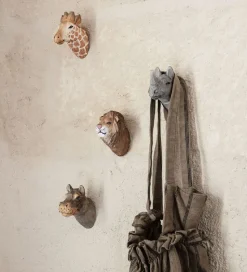 ferm Living Knage - Håndskåret Træ - 9,5x9,5x5 cm - Løve