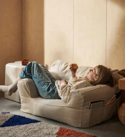 Ferm Living Lænestol - Billow Bean Bag - 50x80x48 cm - Off-white