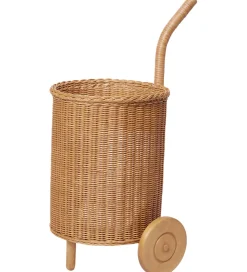 Ferm Living Opbevaringskurv - Rattan - Tukki Trolley - Natural