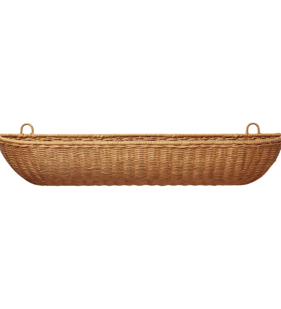 Ferm Living Væglomme - Flettet Rattan - 75x14 cm - Natural