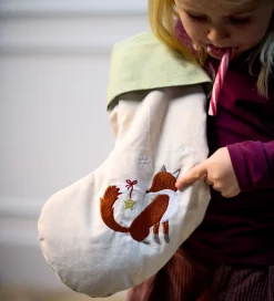 Filibabba Broderet Julesok - Wonderful Winter - Ræv