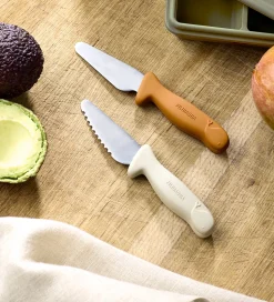 Filibabba Knivsæt Til Børn - 2-pak - Pumpkin + Offwhite