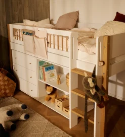 Flexa Kommode - Saga - 75x74 cm - Hvid/Egetræ