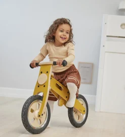 Flexa Løbecykel - Indendørs - Træ - Play - Mustard/Birch Plywood