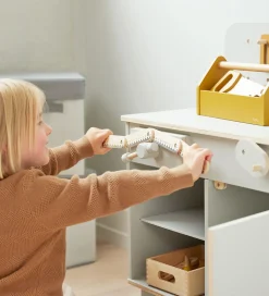 Flexa Play Værktøjssæt - 8 stk - Mustard/Naturalwood