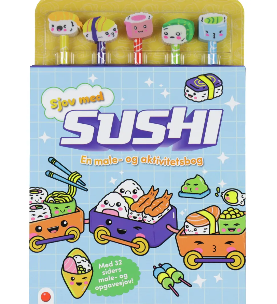 Forlaget Bolden Male- og Aktivitetsbog m. Blyanter - Sjov med Su