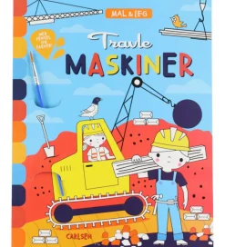 Forlaget Carlsen Malebog - Mal Og Leg - Travle Maskiner