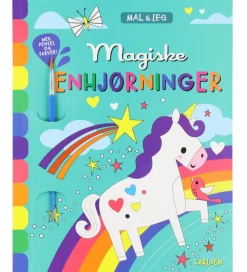 Forlaget Carlsen Malebog - Mal Og Leg: Magiske Enhjørninger